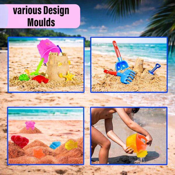 81DCtu7HFeL._SL1500_.jpg Wishkey Beach Toys for Kids Sand Game Castle Building Plasti...