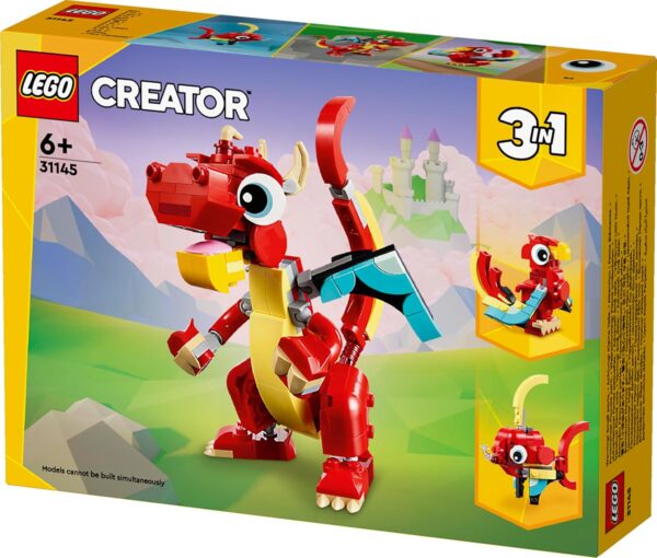 81Jt7lFey8L._SL1500_.jpg LEGO 31145 Creator 3in1 Red Dragon Toy to Fish Figure to Pho...