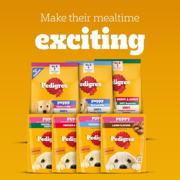 81MZsgjlvUL._SL1500_.jpg Pedigree Puppy Wet Dog Food, Chicken and Liver Chunks Flavou...