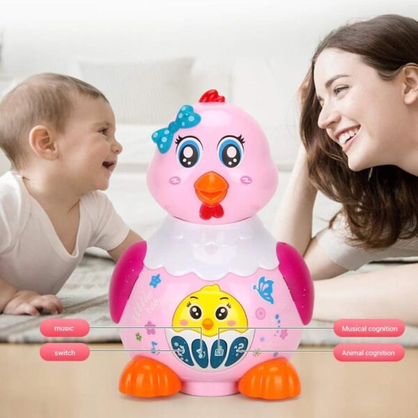 Lumo Brilliant Toys Musical Hen Toy for Kids with Light & So...
