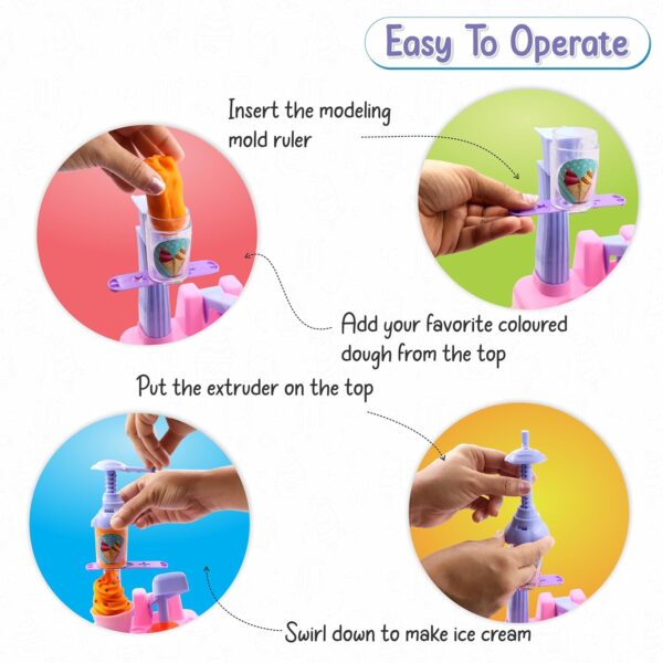 81SbqKi6aJL._SL1500_.jpg Chanak Play Dough Ice Cream Maker Set, Safe Non-Toxic Dough ...
