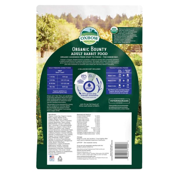 Oxbow Bene Terra Organic Rabbit Food