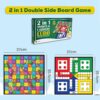 Popcorn Games & Puzzles 2-in-1 Ludo and Snakes & Ladders Boa...