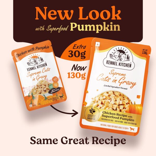 81hv5UGXGwL._SL1500_.jpg Kennel Kitchen Supreme Cuts in Gravy, Chicken Recipe with Pu...