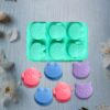 Cartoon Animal Shape Silicone Mold | 6 Cavity Frog, Bear, Ow...