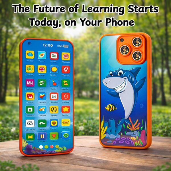 Wishkey Edu Phone for Kids Shark Theme 28 Functions Recharge...