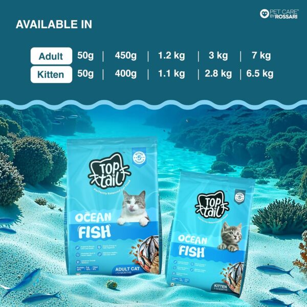 TOPTAIL Ocean Fish Food for Kitten 1-12 Month-1.1kg Dry, Cat...