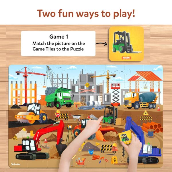 Skillmatics Floor Puzzle & Game - Piece & Play Construction ...