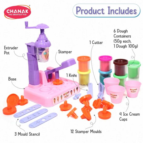 81rZBiQa5kL._SL1500_.jpg Chanak Play Dough Ice Cream Maker Set, Safe Non-Toxic Dough ...