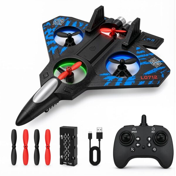 81tcPY2o5BL._SL1500_.jpg RC Fighter Jet Remote Control Airplane for Kids & Adults, RC...
