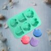 Cartoon Animal Shape Silicone Mold | 6 Cavity Frog, Bear, Ow...