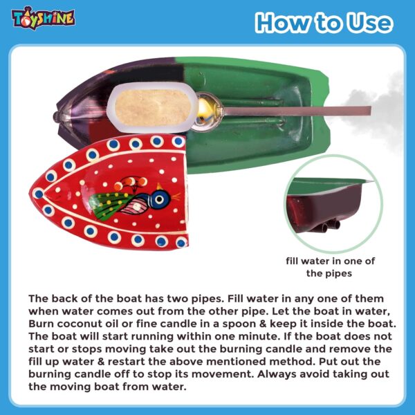 81xZc4NGvAL._SL1500_.jpg Toyshine Classic Steam Powered Tin Metal Boat, Pop Pop Putt ...