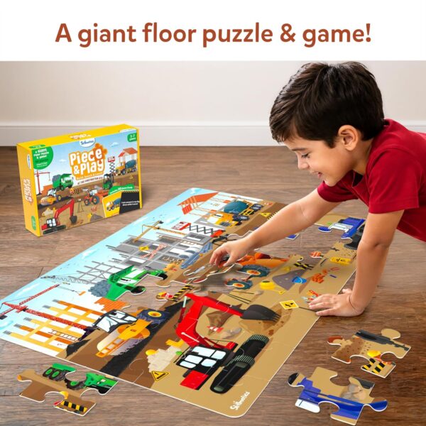 Skillmatics Floor Puzzle & Game - Piece & Play Construction ...
