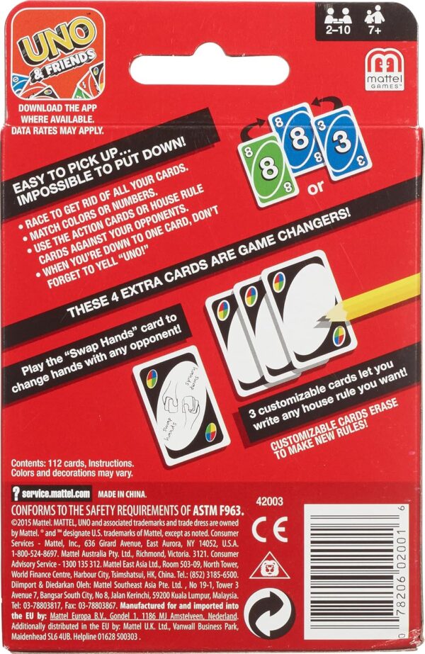 91kHoRmHUL._SL1500_.jpg Mattel Uno Playing Card Game for 7 Yrs and Above for Adult,S...